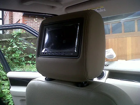 Jaguar XFR 2010 Vizualogic A-1260 Headrest Screen install