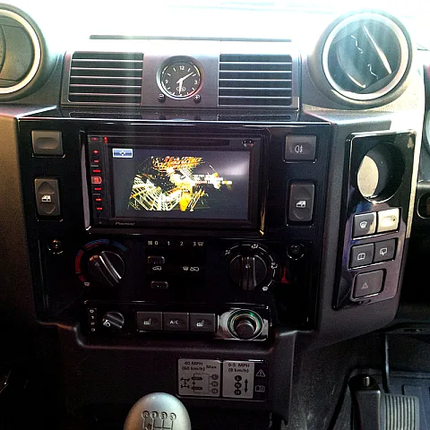 Land Rover Defender 2012 - Double Din Conversion with Pioneer AVIC-F950BT