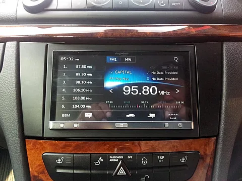 Pioneer SPH-DA100 installed in Mercedes E Class 2003