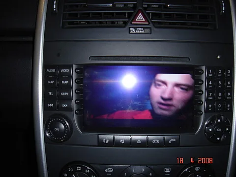 MERC A CLASS - TV ON THE MOVE