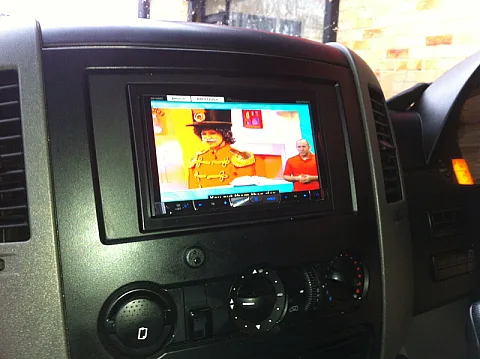 Pioneer AVH-8400BT DVD System installed in Mercedes Sprinter 2007