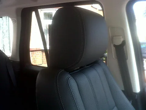RangeRover Sport Ebony Premium Lunar Thread 2012 Vizualogic PerfectMatch Headrest Screens