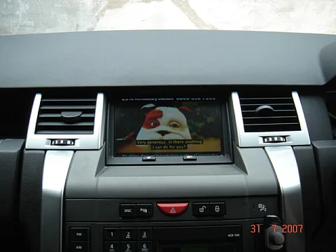 Range Rover Sport 06 - Alpine TV Tuner on Standard Screen