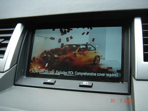 Range Rover Sport 06 - Alpine TV Tuner on Standard Screen