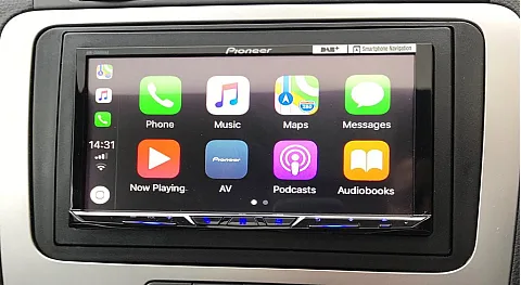 VW EOS 2007 Double Din Multimedia DAB Upgrade