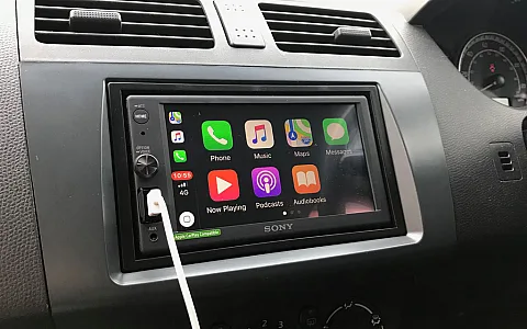 Suzuki Swift 2009 double din install Sony XAV-AX1000