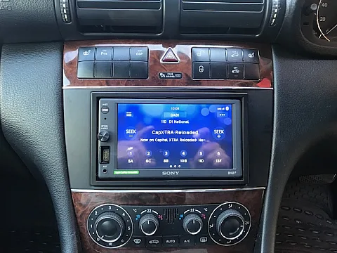 Mercedes C Class 2007 Sony XAV-AX1005DB Installed