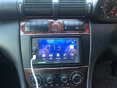 Mercedes C Class 2007 Sony XAV-AX1005DB Installed