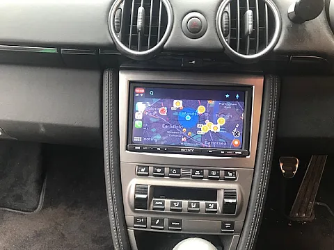 Porsche Cayman S 2009 Sony XAV-AX3005DB Installed