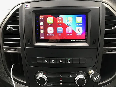 Mercedes Vito 2015 Pioneer SPHDA250DAB and CAM-MB1-RT for Original Camera