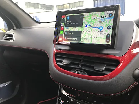 Peugeot 208 2014 Pioneer SPH-EV062DAB-208 OE Fit Floating Screen Install