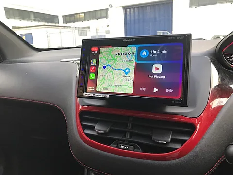 Peugeot 208 2014 Pioneer SPH-EV062DAB-208 OE Fit Floating Screen Install