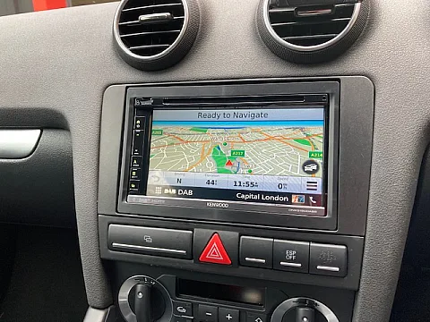 Audi A3 2008 Kenwood DNX5190DABS Double Din Sat Nav Installed