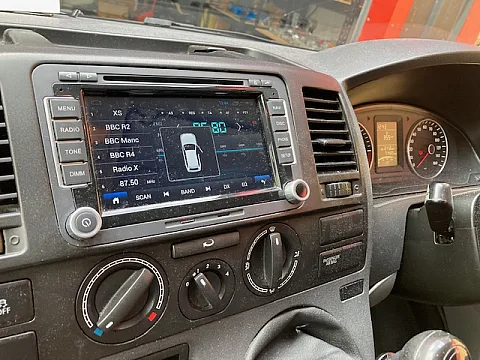 VW transporter T5 2013 Kenwood DMX8019 DABS Multimedia installed