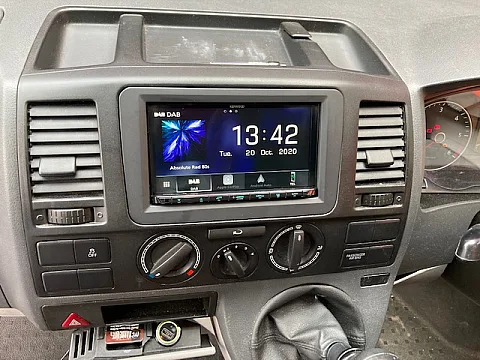 VW transporter T5 2013 Kenwood DMX8019 DABS Multimedia installed