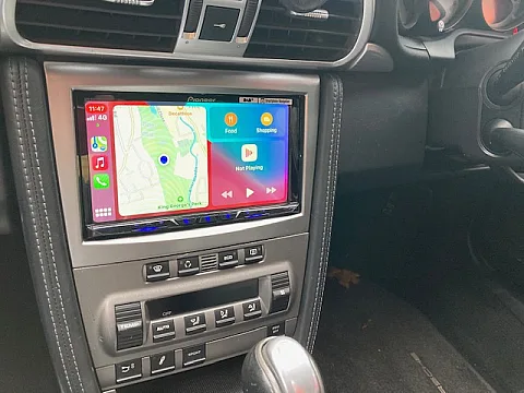 Porsche 997 2006 Pioneer SPH-DA230 installed