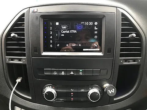 Mercedes Vito 2015 Pioneer SPHDA250DAB and CAM-MB1-RT for Original Camera