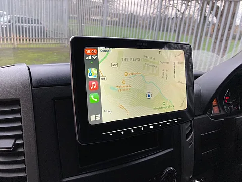 Mercedes Sprinter 2014 fitted with Alpine ILX-F903D Multimedia