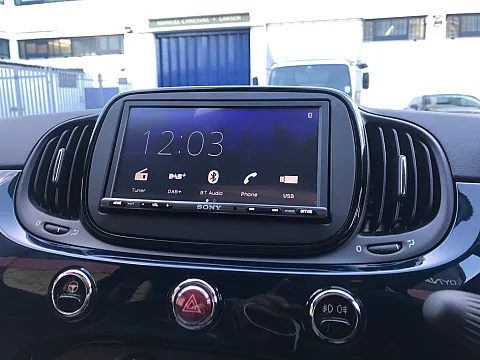 Fiat 500 2018 fitted with Sony XAV-AX3005DB