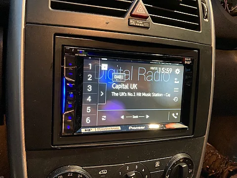 Mercedes A180 2007 fitted with Pioneer AVH-Z3200DAB