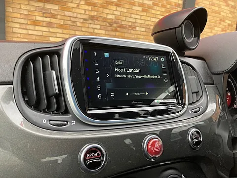 Fiat Abarth 2017 fitted with Pioneer SPH-DA250DAB & Reverse Camera