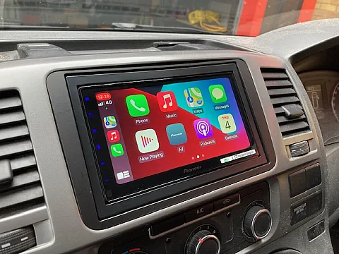 VW Transporter T5 62 reg Pioneer SPH-DA250 installed
