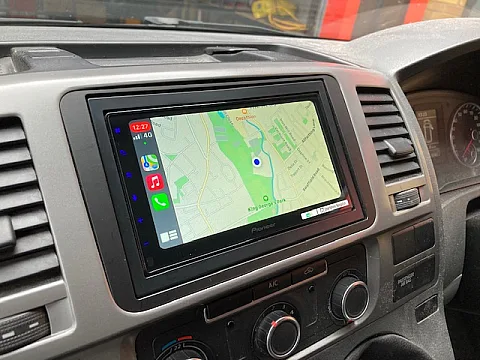 VW Transporter T5 62 reg Pioneer SPH-DA250 installed
