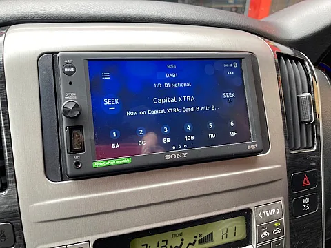 Toyota Alphard 2007 fitted with Sony XAV-AX1005DB