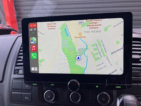 VW Transporter 2015 fitted Kenwood DMX9720XDS 10.1” floating screen