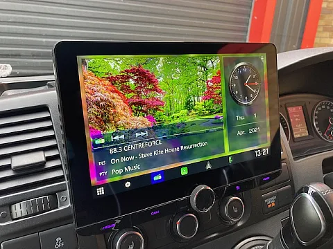 VW Transporter 2015 fitted Kenwood DMX9720XDS 10.1” floating screen