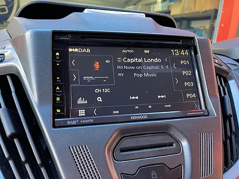 Ford Transit Custom fitted with Kenwood DNX5190DABS & Rear Camera