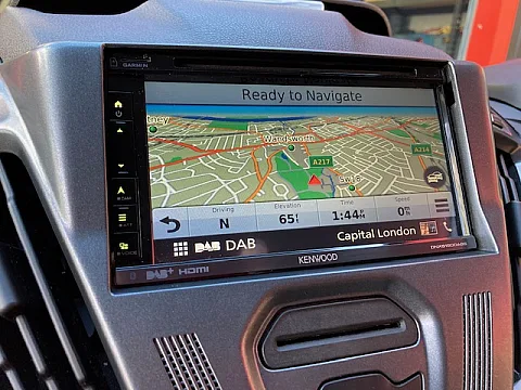 Ford Transit Custom fitted with Kenwood DNX5190DABS & Rear Camera