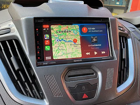 Ford Transit Custom fitted with Kenwood DNX5190DABS & Rear Camera