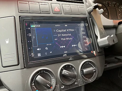 VW Polo 2008 fitted with JVC KW-M565DBT Stereo