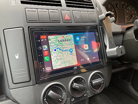 VW Polo 2008 fitted with JVC KW-M565DBT Stereo