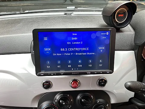Fiat Abarth 2015 fitted with Sony XAV-AX8050D Stereo