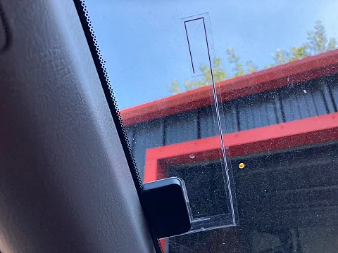 DAB Glass mount aerial installed
