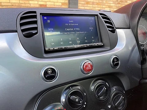 Fiat 500 2013 fitted with Sony XAV-AX3005DB multimedia