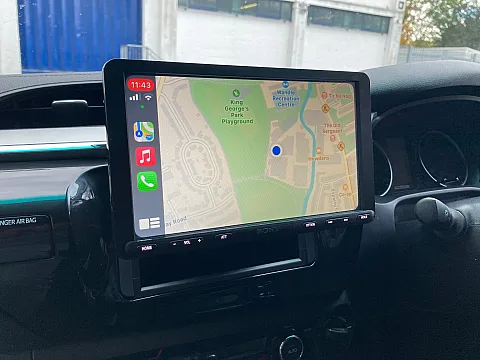 Toyota Hilux 2008 fitted with Sony XAV-AX8050DAB Double Din Screen