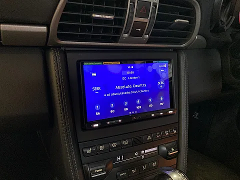Porsche 911 2009 fitted with a Sony XAV-5650
