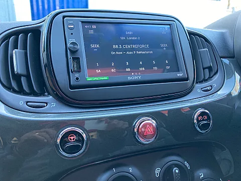 Fiat 500 2019 fitted with Sony XAV-AX1005DB Stereo
