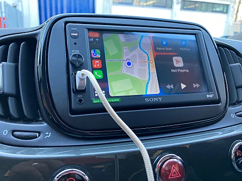 Fiat 500 2019 fitted with Sony XAV-AX1005DB Stereo