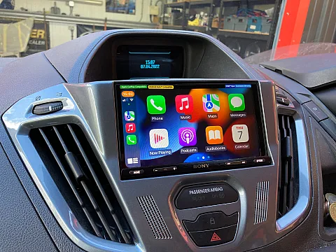 Ford Transit 2016 fitted with Sony XAV-AX5650 & DAB Aerial