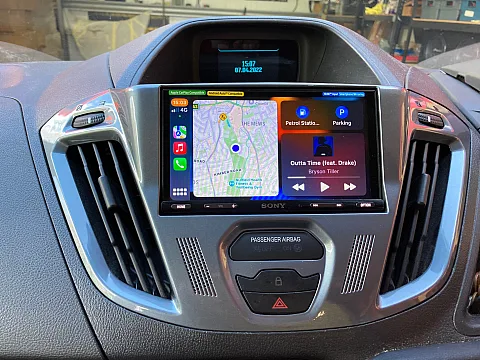 Ford Transit 2016 fitted with Sony XAV-AX5650 & DAB Aerial