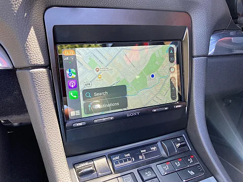 Porsche Boxster 2014 fitted with Sony XAV-AX5650 Multimedia Stereo