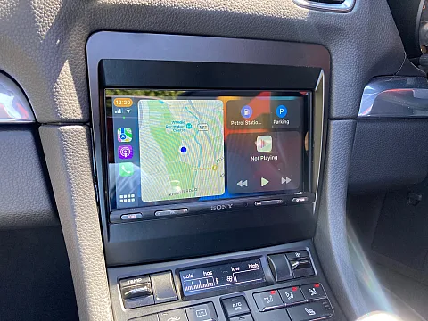 Porsche Boxster 2014 fitted with Sony XAV-AX5650 Multimedia Stereo