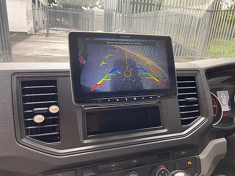VW Crafter 2021 fitted with Alpine ILX-F903D Multimedia, Camera