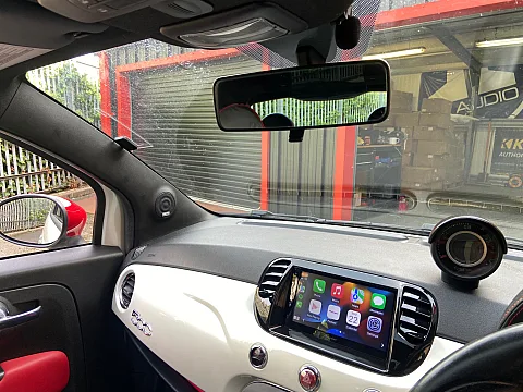 Fiat 500 Abarth 2015 fitted Pioneer SPH-DA160DAB using CTKFT02 Fitting kit