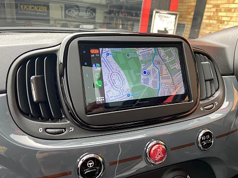 Fiat 500 2015 fitted Pioneer SPH-DA160DAB retaining factory dab antenna