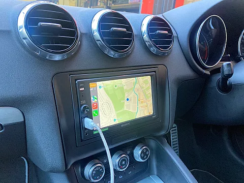 Audi TT 2013 model upgraded with Sony XAV-AX1005DB CarPlay stereo